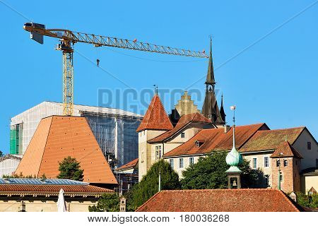 Towers In Lausanne Old City Center