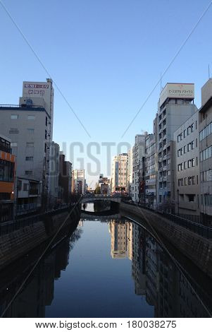 Walk around the river in a sunny day