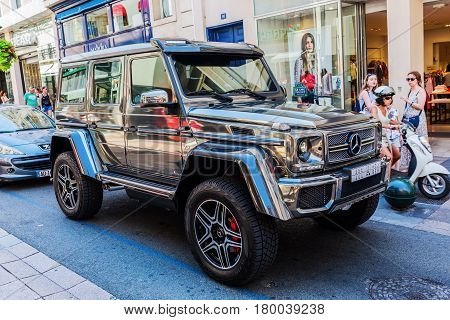 Mercedes-benz Off-road Car In Cannes