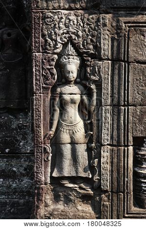 The ruins of Angkor Wat Temple in Cambodia