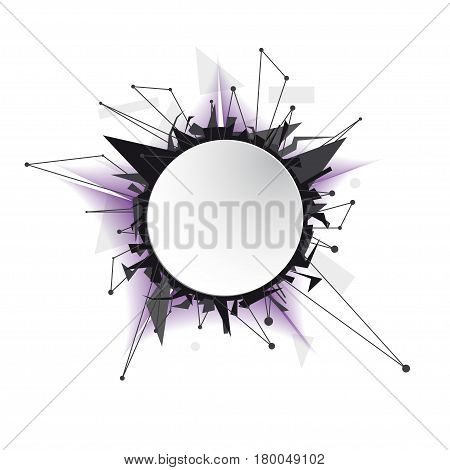 abstract background, tape circle, paper, sticker, connection