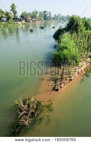 View At River Mekong In Don Det Island