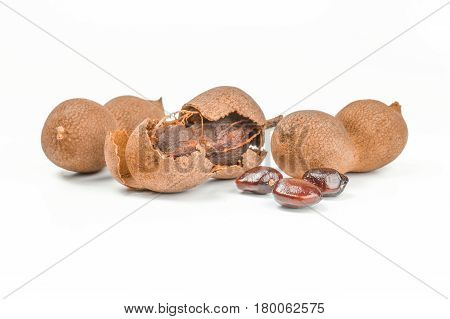 Tamarindus isolated on a white background with clipping path