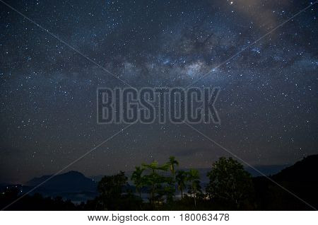 Chasing the stunning milky way located Telipok Hilll, Sabah Borneo, Malaysia