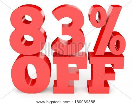 Eighty Three Percent Off. Discount 83 %.