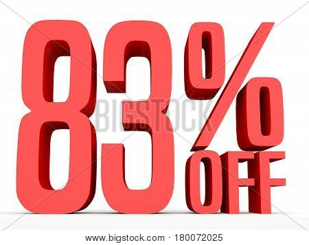 Eighty Three Percent Off. Discount 83 %.