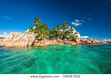 Beautiful St. Pierre Island at Seychelles
