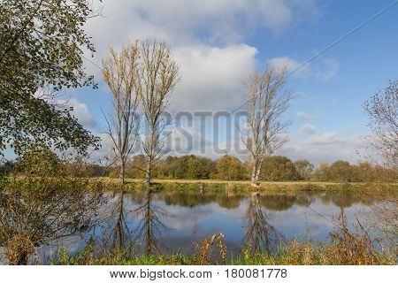 the river Naab next to Schwandorf in bavaria in spring