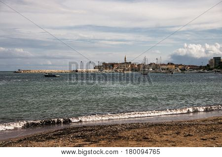 Old fortress in the Gulf of the Adriatic Sea