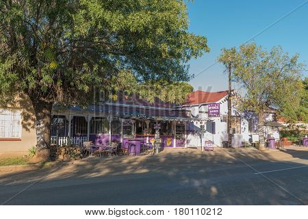 TROMPSBURG SOUTH AFRICA - MARCH 21 2017: A road stall in Trompsburg a small town next to the N1 road in the Southern Free State Province