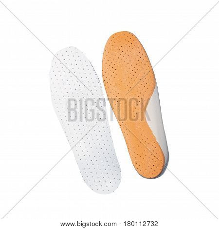 Orthopedic Insoles On White Background