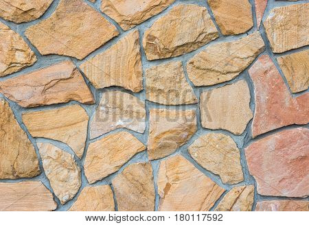 Stone wall yellow texture background for CG