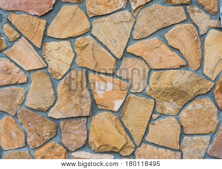 Stone wall yellow texture background for CG