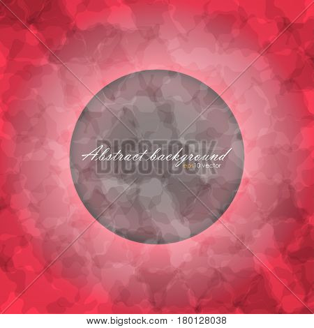 Glowing ring on abstract of blurred texture background with gradient backdrop. There is example of inscription for your text