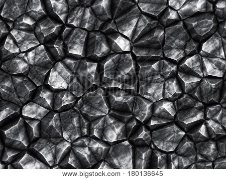 Black coal texture suitable as abstract background.Digitally generated image.