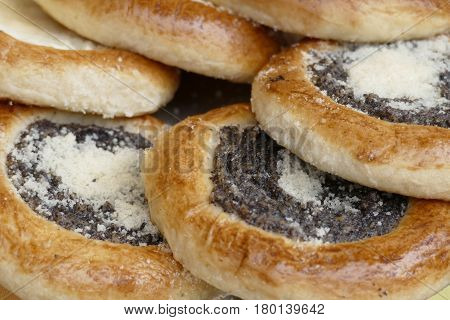 Fresh Traditional Czech Round Sweet Cakes
