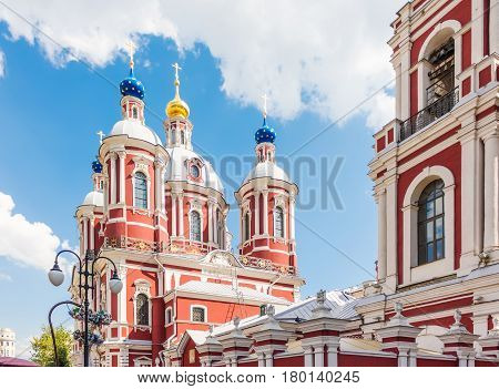 The baroque church of Saint Clement of Rome in Moscow