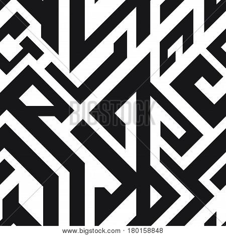 Monochrome ancient seamless pattern (vector eps 10)