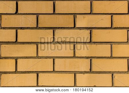 Fragment of brick wall of silicate bricks texture background.