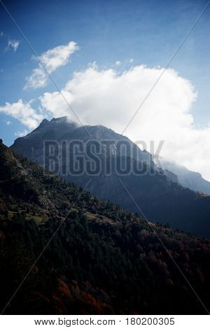 Izas Valley in Pyrenees, Canfranc Valley, Aragon, Huesca, Spain.