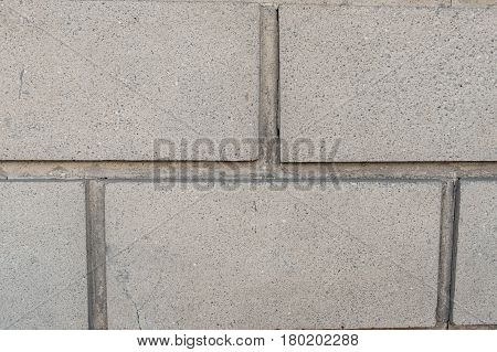 Cinder Block Wall Background And Texture. Close-up
