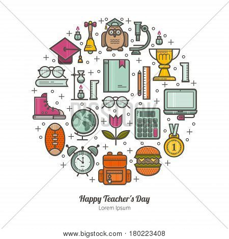 Unique illustration of a Happy Teacher s day