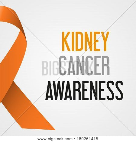 World Kidney Cancer Day Awareness Poster Eps10