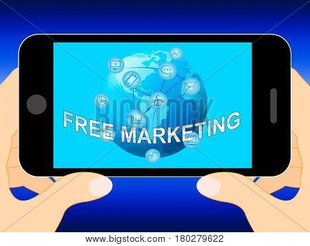 Free Marketing Represents Biz Emarketing 3D Illustration