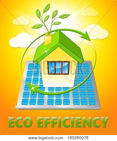 Eco Efficiency Displays Earth Nature 3D Illustration