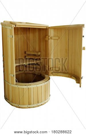 phyto barrel in a spa center