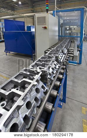 A production line for the production of metallic automotive parts