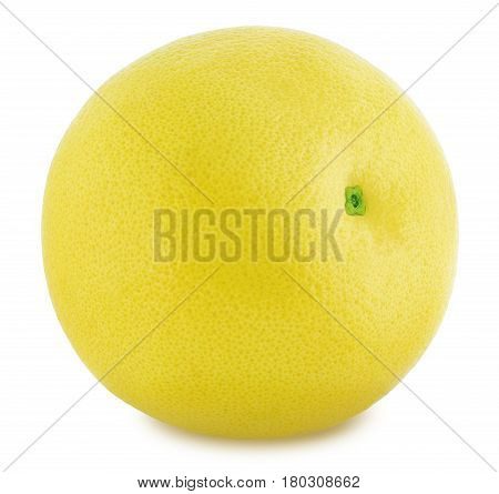 White grapefruit isolated on a white background. Close up