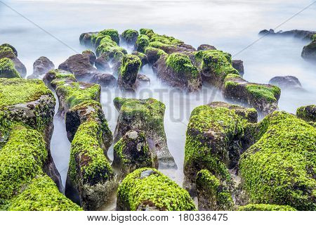 Lao Mei Green Rock Troughs In Shimen, Taipei, Taiwan