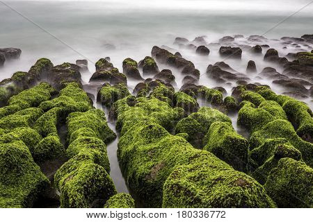 Lao Mei Green Rock Troughs In Shimen, Taipei, Taiwan