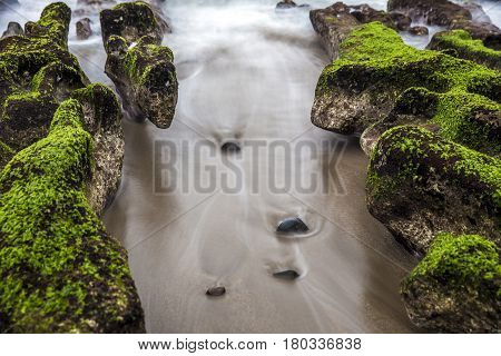 Lao Mei Green Rock Troughs In Shimen, Taipei, Taiwan