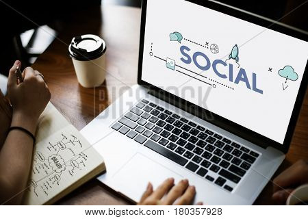 Digital Community Interaction Online Communication Stay Connected Interactive