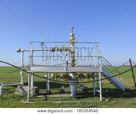 The Equipment And Technologies On Oil Fields. Oil Well