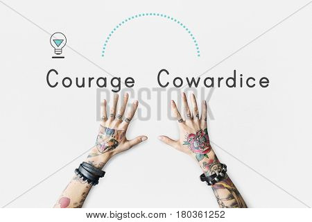 Antonym Opposite Courage Cowardice Impossible Possible