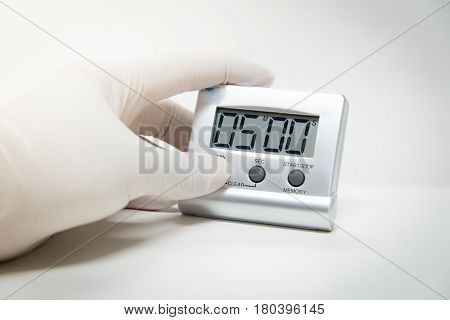 Timer Laboratory Equipment Testing Couting  Dow Of Time.