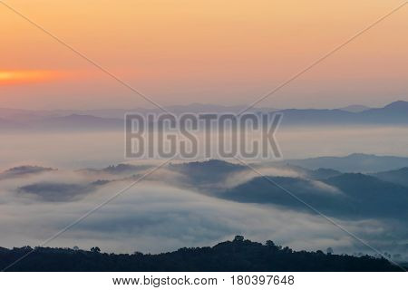 View point at Doi Sa-Ngo Chiang Sean Chiang Rai Province Thailand.
