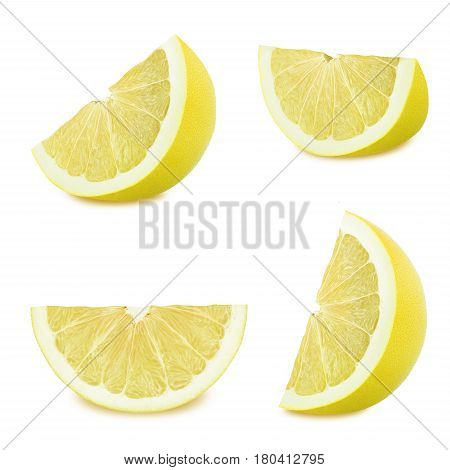 Set of pomelo isolated on a white background. With clipping path