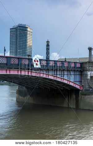 LONDON, ENGLAND - JUNE 16 2016:  Sunset of Lambeth bridge, London, England, Great Britain