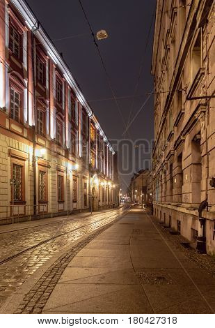 Wroclaw At Night, Poland