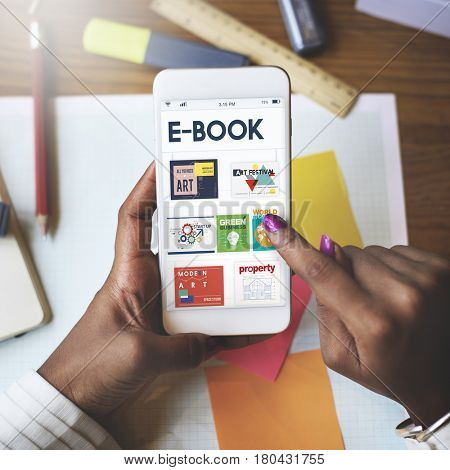 E-book digital magazine collection published download graphic