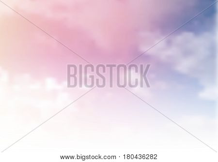Blue and pink sky with clouds. . Art bacground.