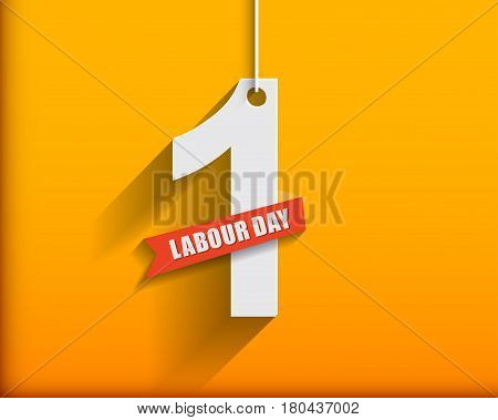 1 May Labour Day Greeting Card Or Background.