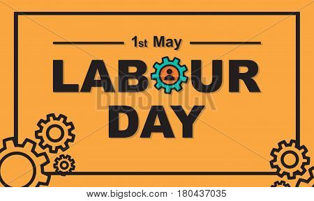 1 May Labour Day Greeting Card Or Background.