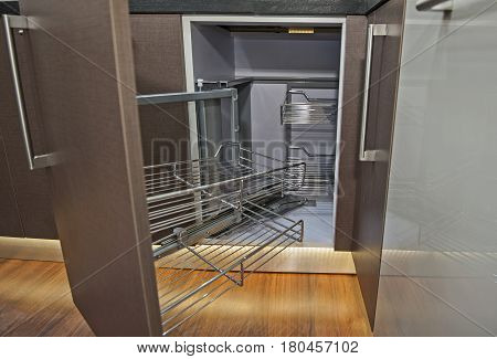 Kitchen Interior Design Corner Cupboard Detail