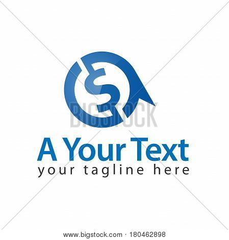 Letter a dolar vector sign. Suitable for a variety of industries