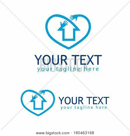 Home care logo,Vector logo template. on a white background